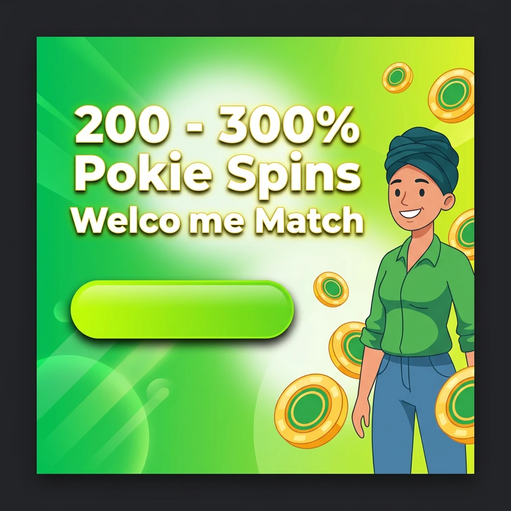 200 - 300% Pokie Spins Welcome Match